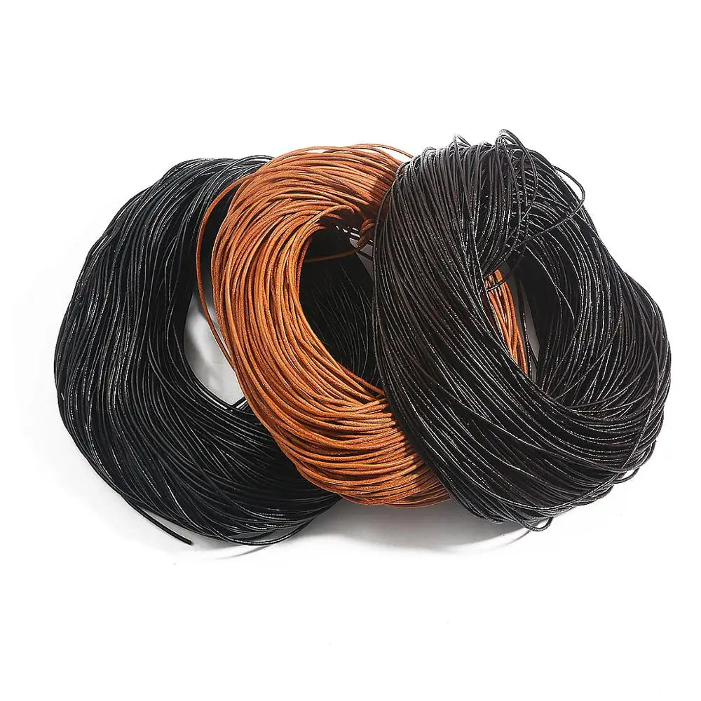 Genuine Leather Round Rope Cord