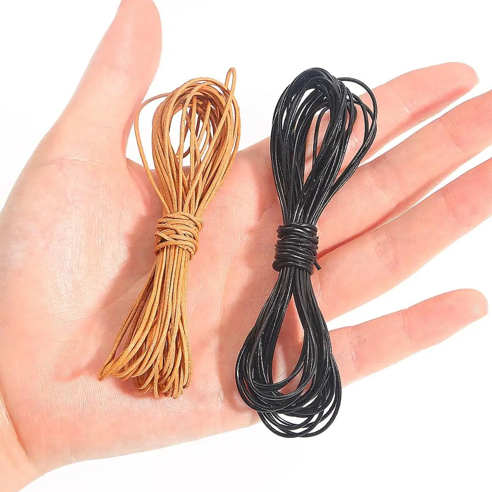 Genuine Leather Round Rope Cord