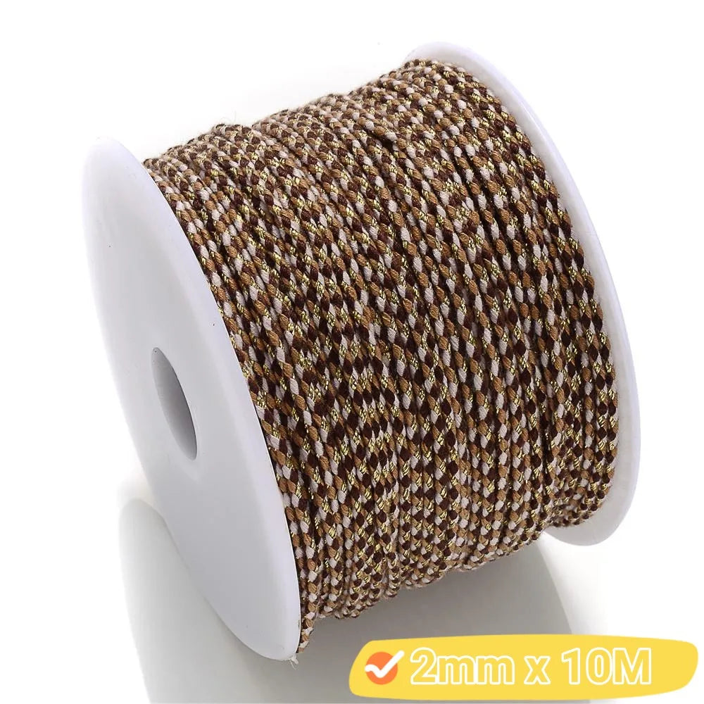 2mm Natural Cotton Rope Colorful Cord