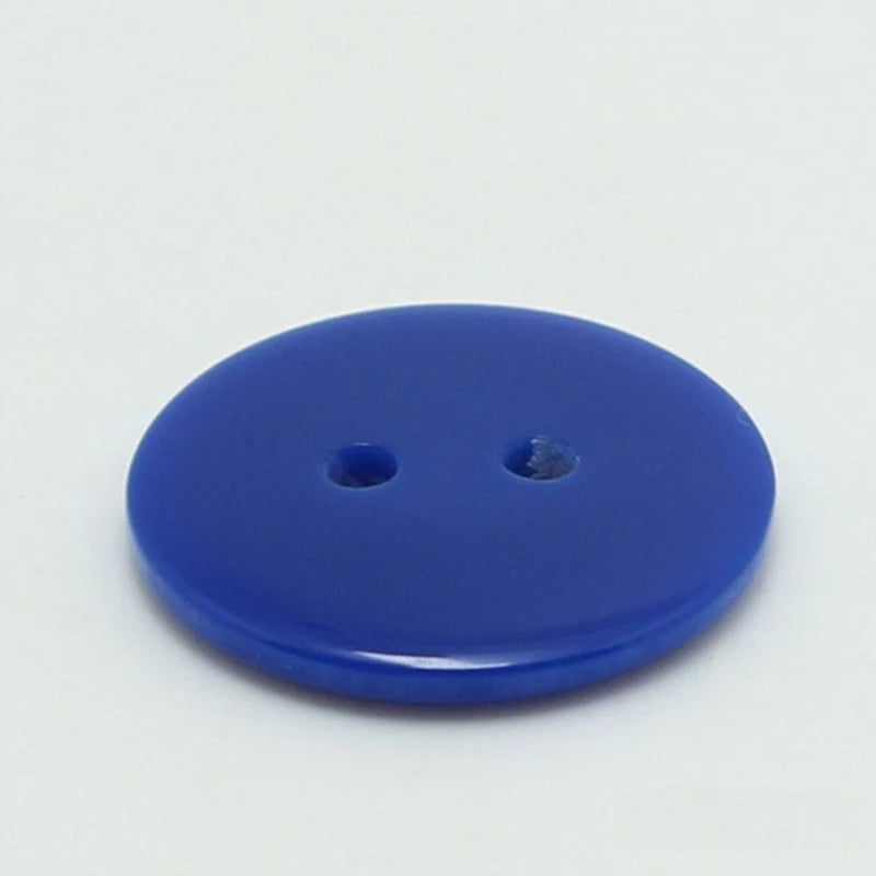 9-25MM High Quality Round Flatback 2 Holes Solid Color Resin Buttons