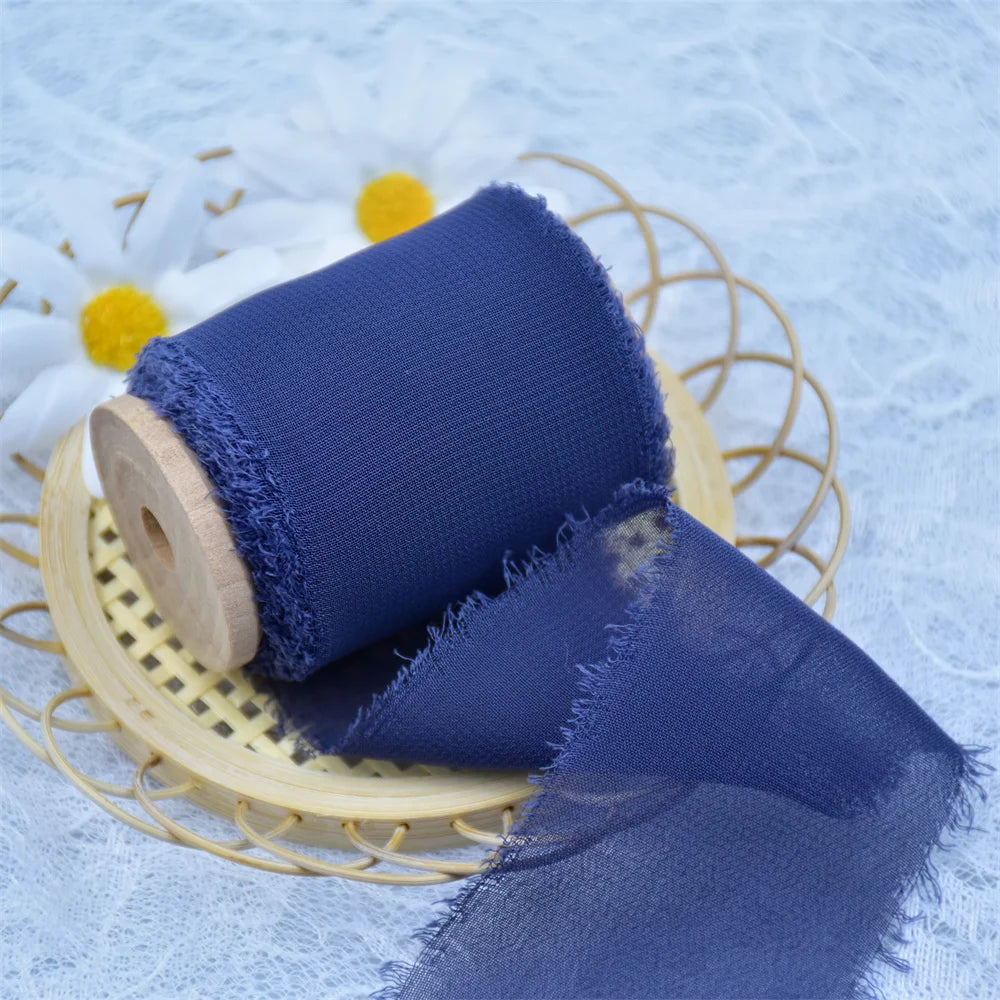 Handmade Silk Chiffon ribbons