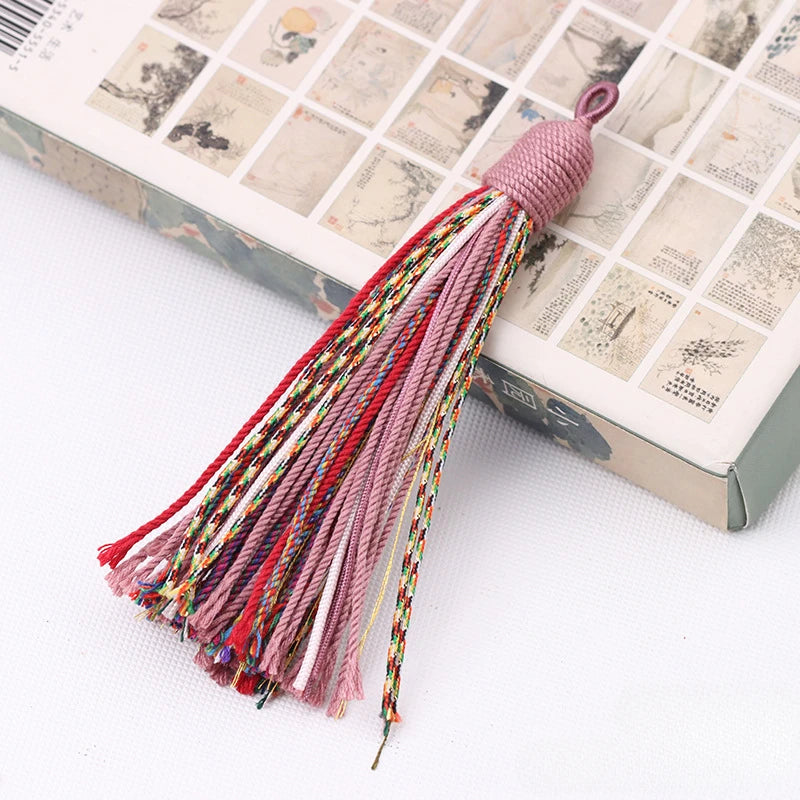 Beautiful Colorful Tassels 12cm Handmade Thick Cord