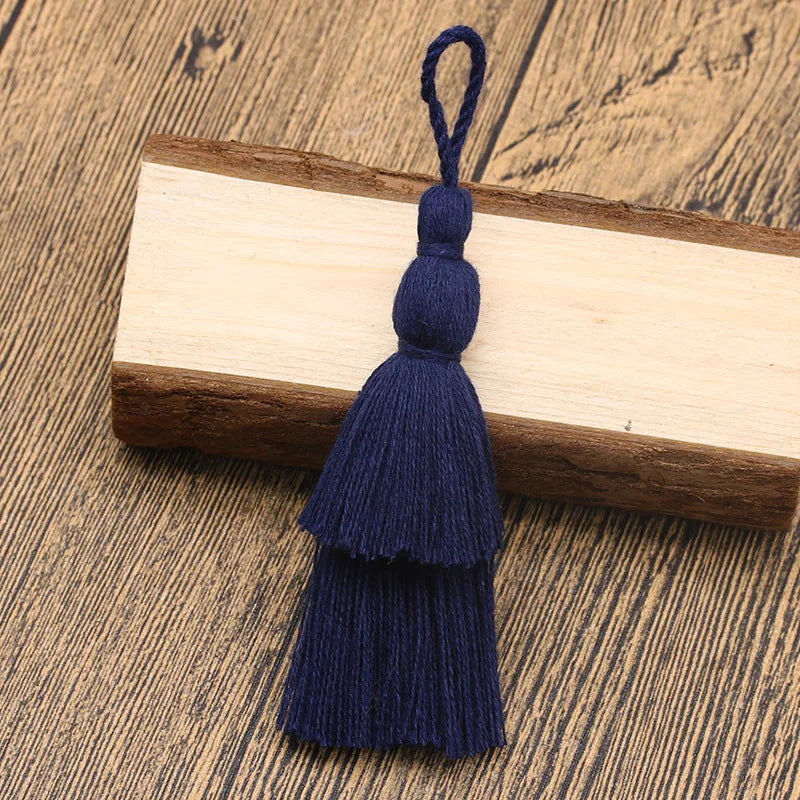 12cm Cotton Tassel Double Layer Fringe Hanging Tassel