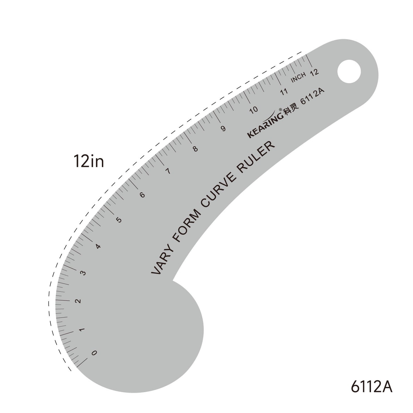 Clothing printing and coding metal clothing ruler