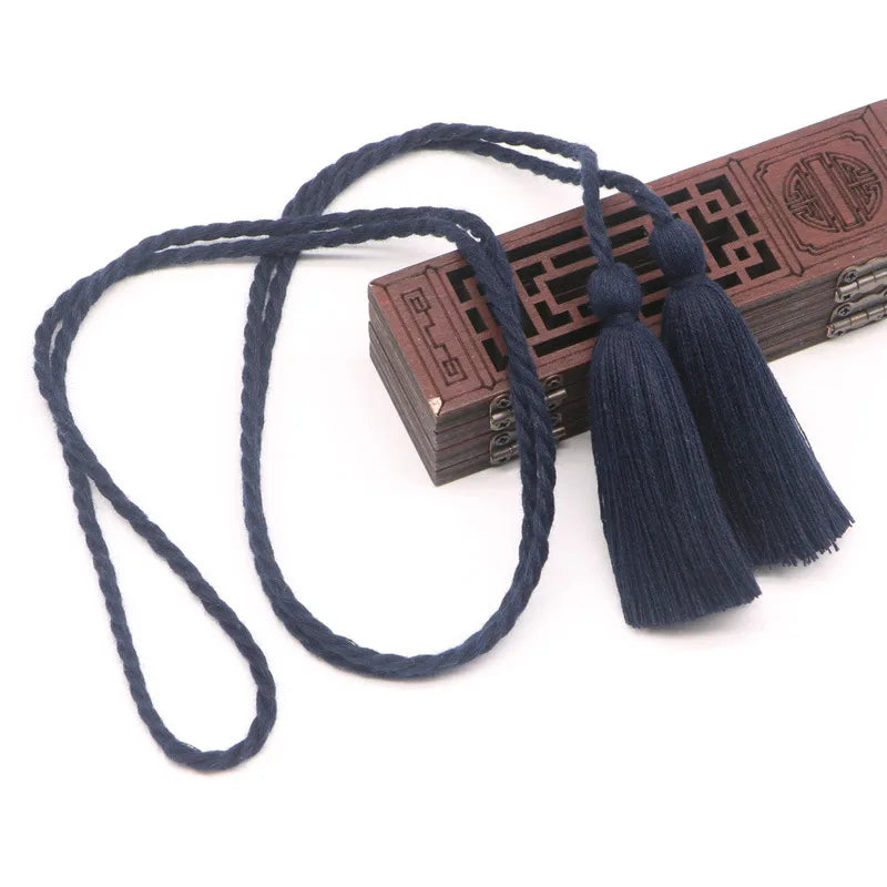 Color Double-end Pure Cotton Long Tassels Trim