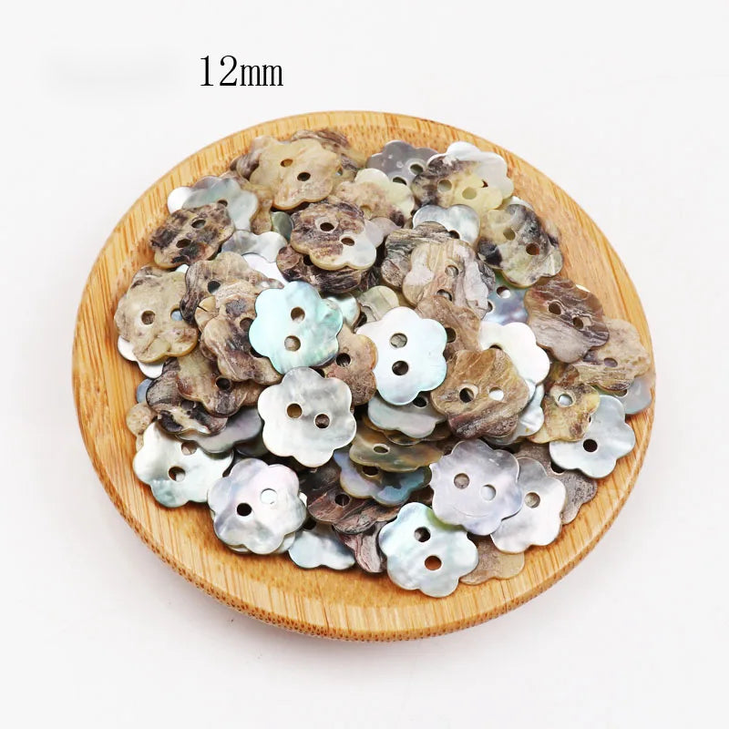 20/18/15/12/10mm Natural Shell Sewing Buttons