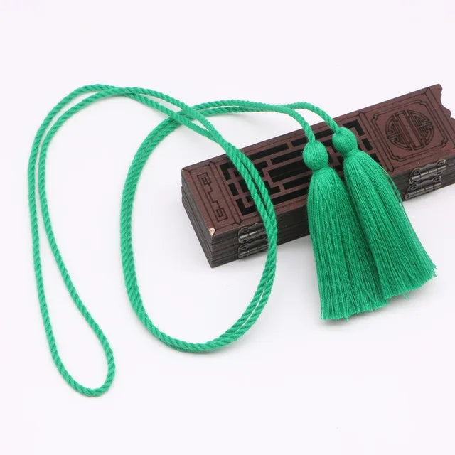 Color Double-end Pure Cotton Long Tassels Trim