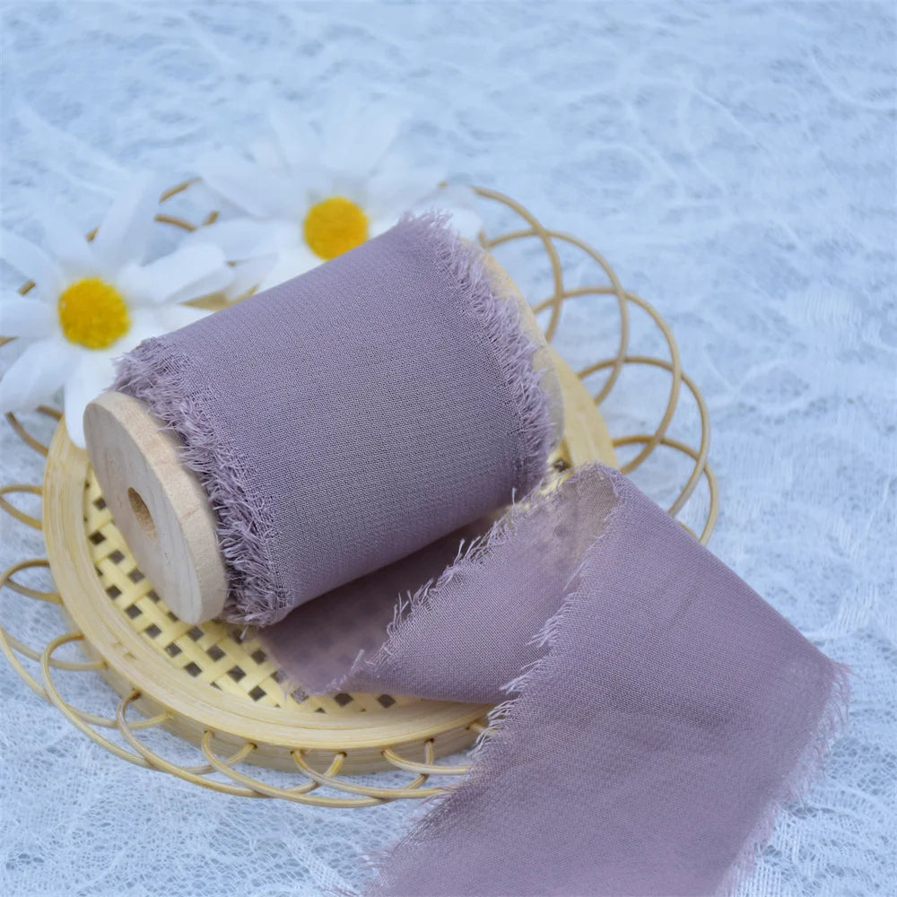 Handmade Silk Chiffon ribbons