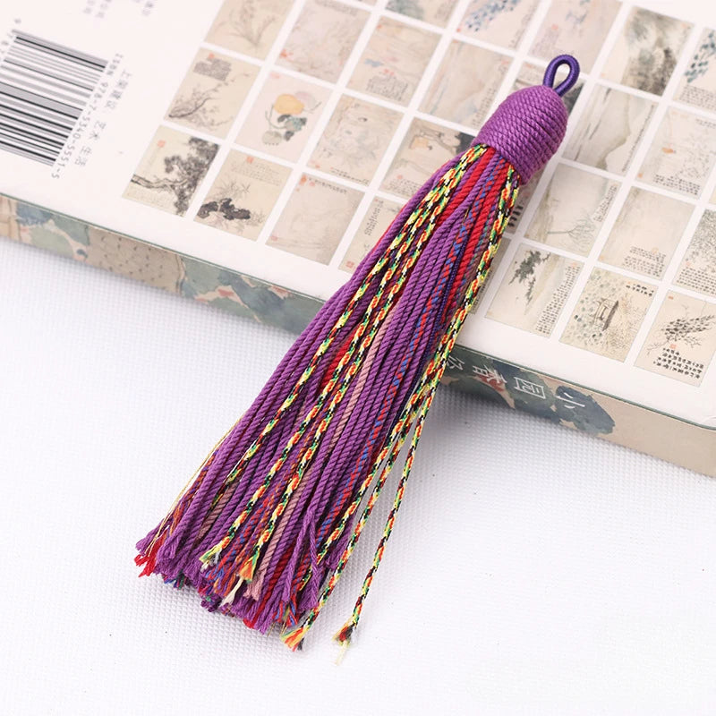 Beautiful Colorful Tassels 12cm Handmade Thick Cord