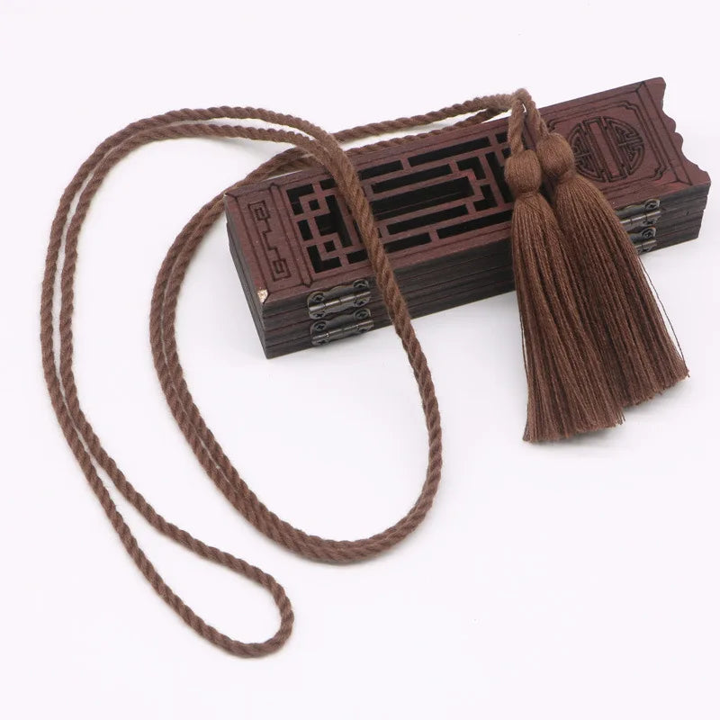 Color Double-end Pure Cotton Long Tassels Trim