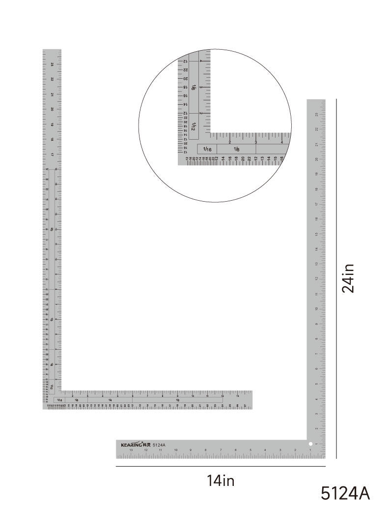 Clothing printing and coding metal clothing ruler