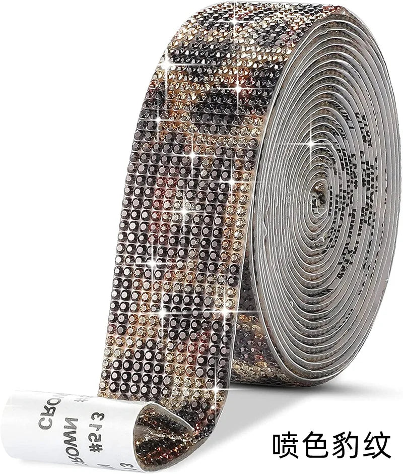 Self Adhesive Crystal Rhinestone Sticker Diamond Ribbon