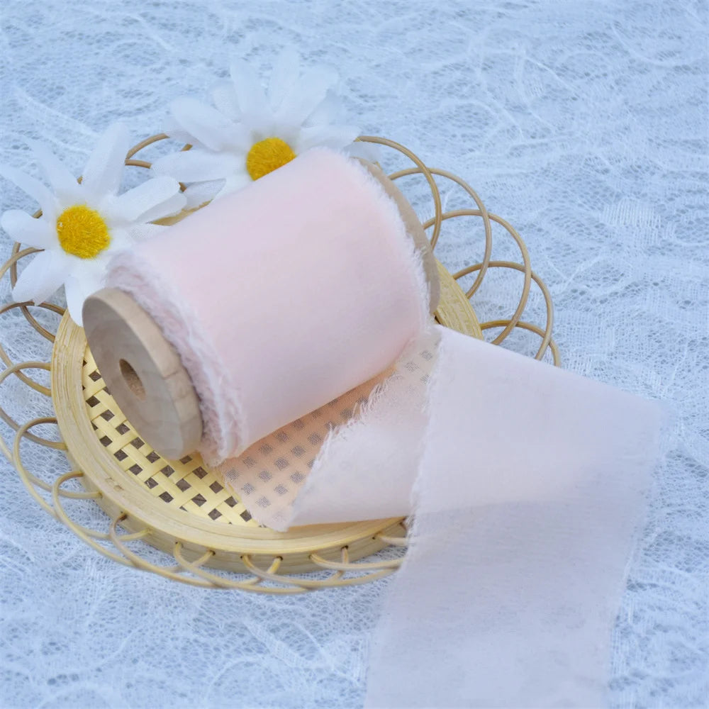 Handmade Silk Chiffon ribbons