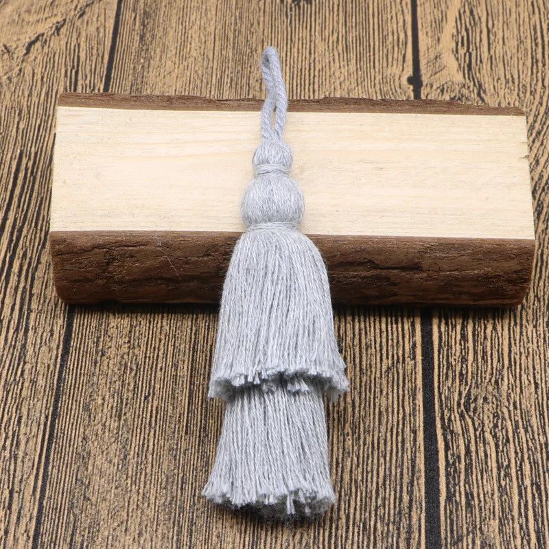 12cm Cotton Tassel Double Layer Fringe Hanging Tassel