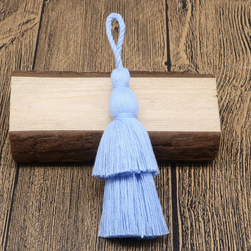 12cm Cotton Tassel Double Layer Fringe Hanging Tassel