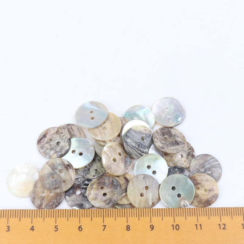 20/18/15/12/10mm Natural Shell Sewing Buttons