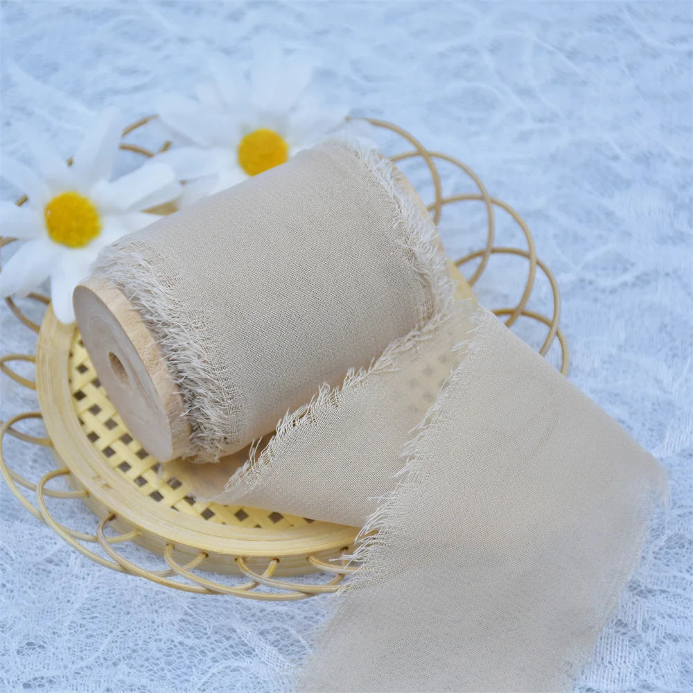 Handmade Silk Chiffon ribbons