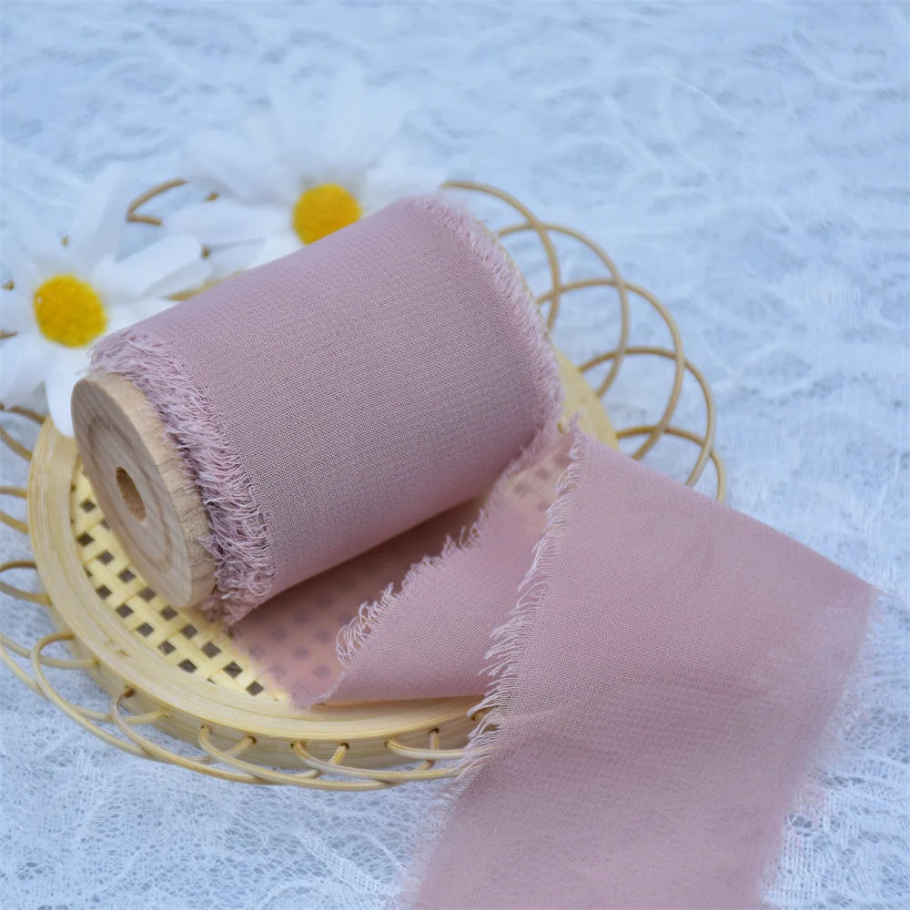 Handmade Silk Chiffon ribbons