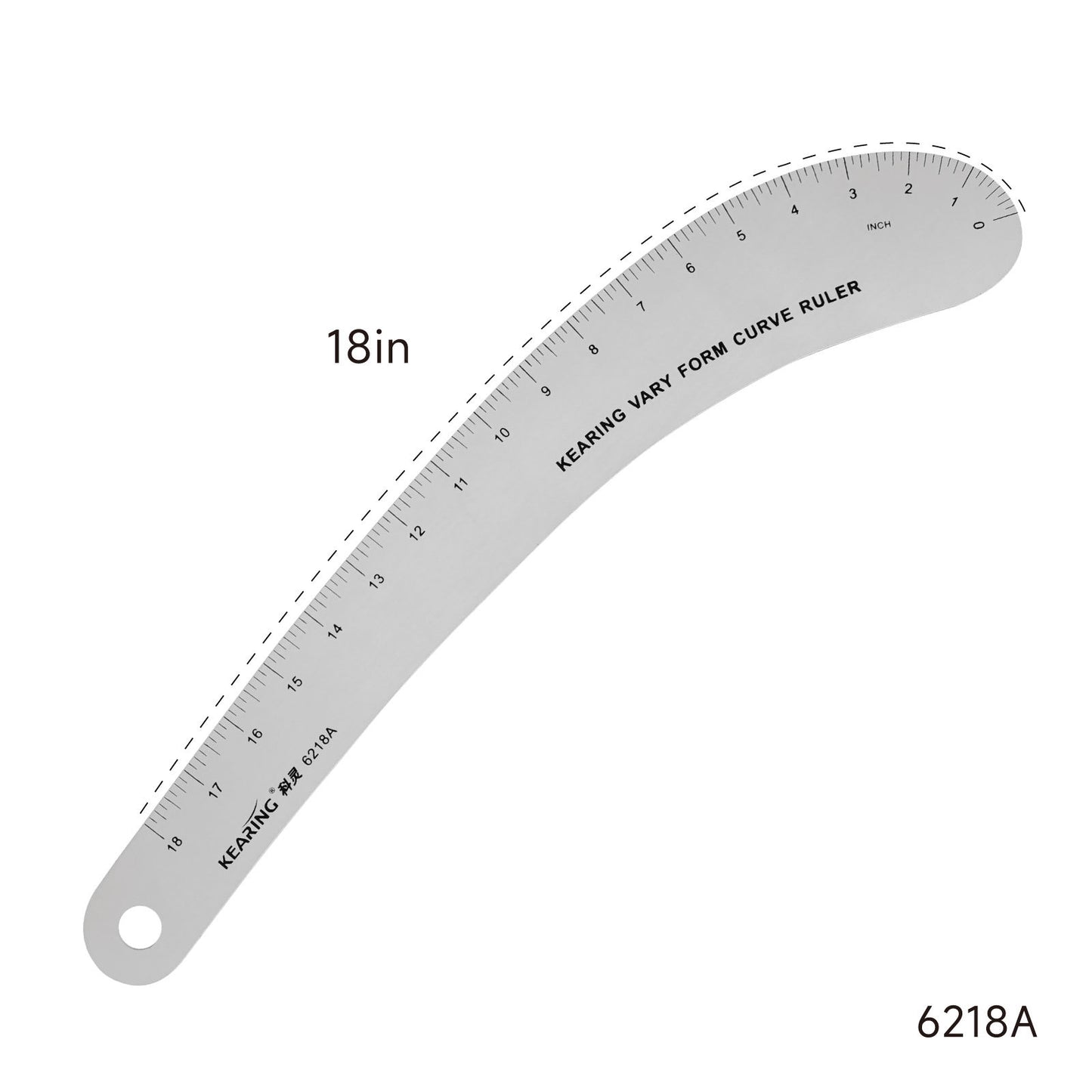 Clothing printing and coding metal clothing ruler