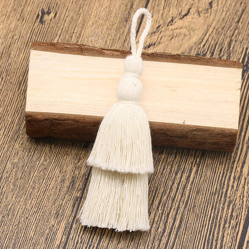 12cm Cotton Tassel Double Layer Fringe Hanging Tassel