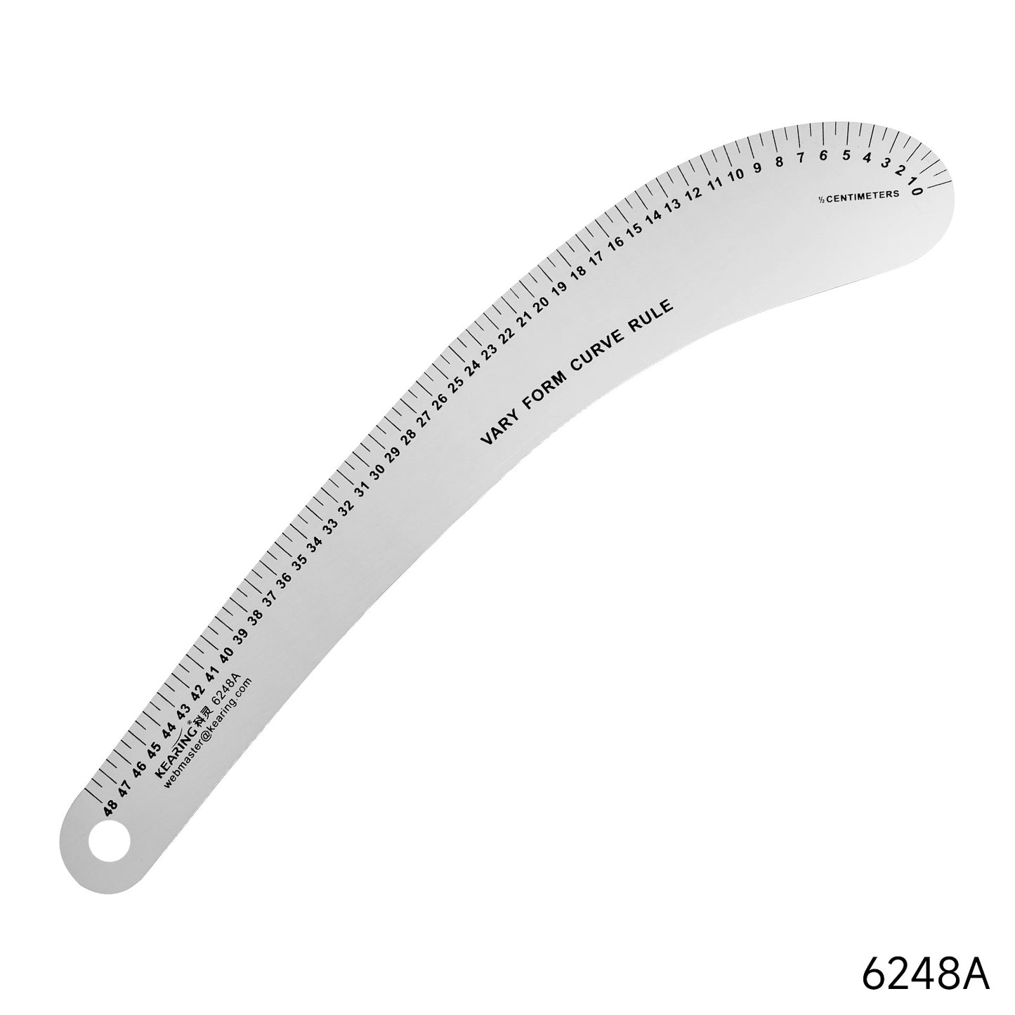 Clothing printing and coding metal clothing ruler