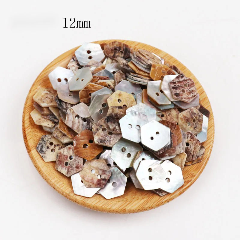 20/18/15/12/10mm Natural Shell Sewing Buttons