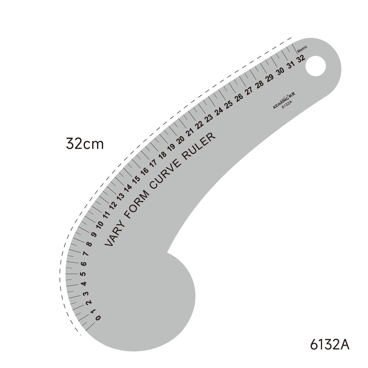 Clothing printing and coding metal clothing ruler