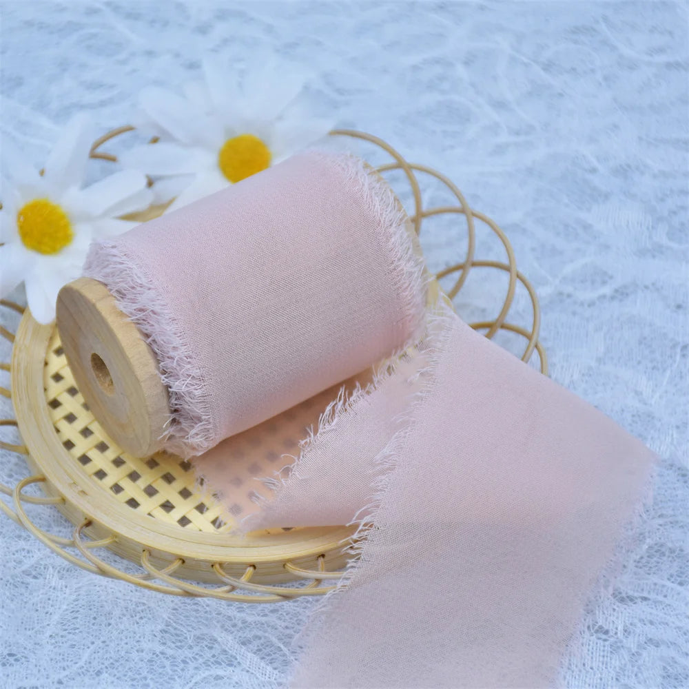 Handmade Silk Chiffon ribbons