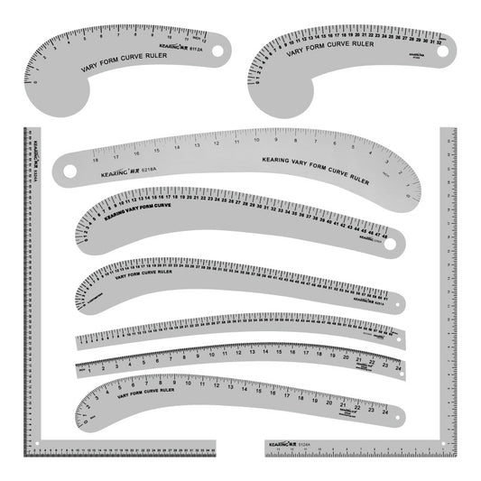 Clothing printing and coding metal clothing ruler