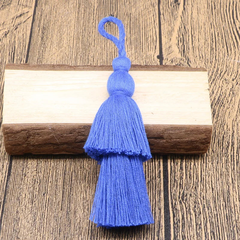 12cm Cotton Tassel Double Layer Fringe Hanging Tassel