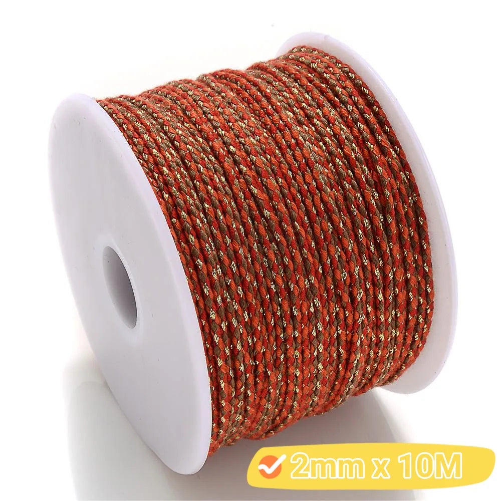 2mm Natural Cotton Rope Colorful Cord