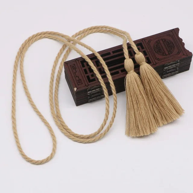 Color Double-end Pure Cotton Long Tassels Trim