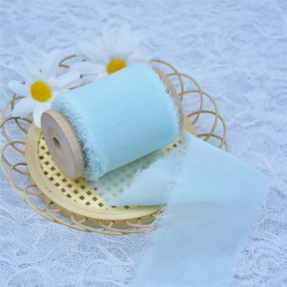 Handmade Silk Chiffon ribbons