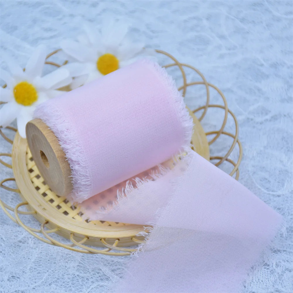 Handmade Silk Chiffon ribbons