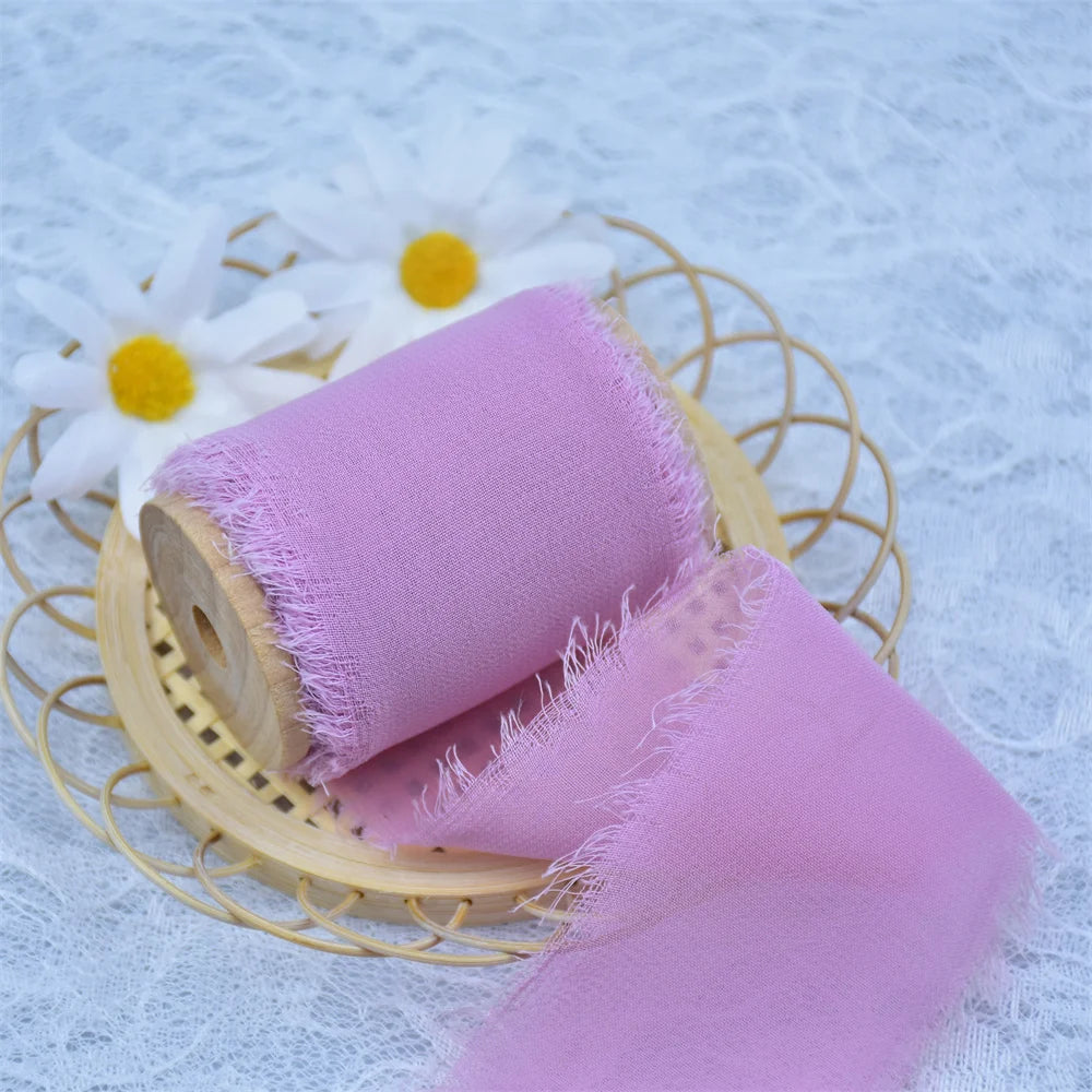 Handmade Silk Chiffon ribbons