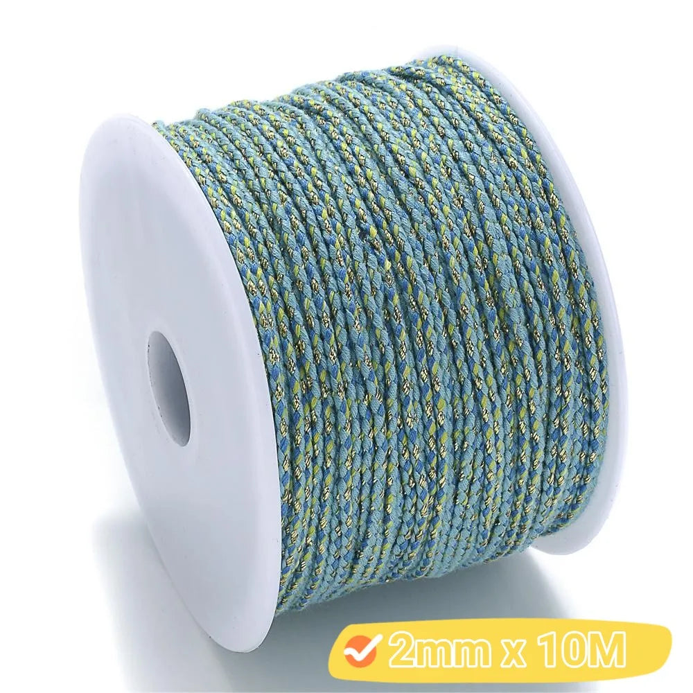 2mm Natural Cotton Rope Colorful Cord