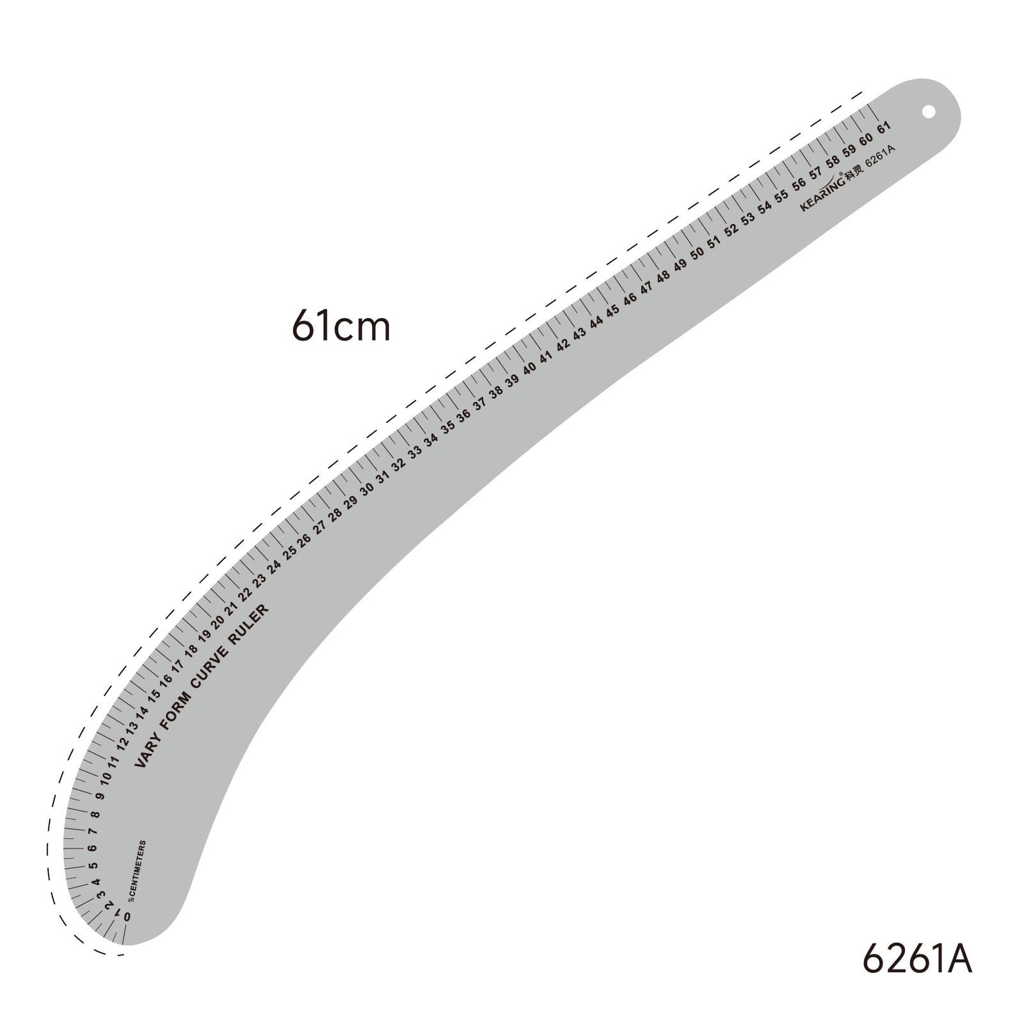 Clothing printing and coding metal clothing ruler