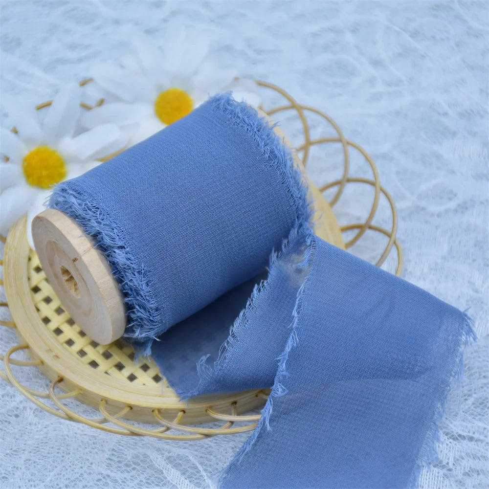 Handmade Silk Chiffon ribbons