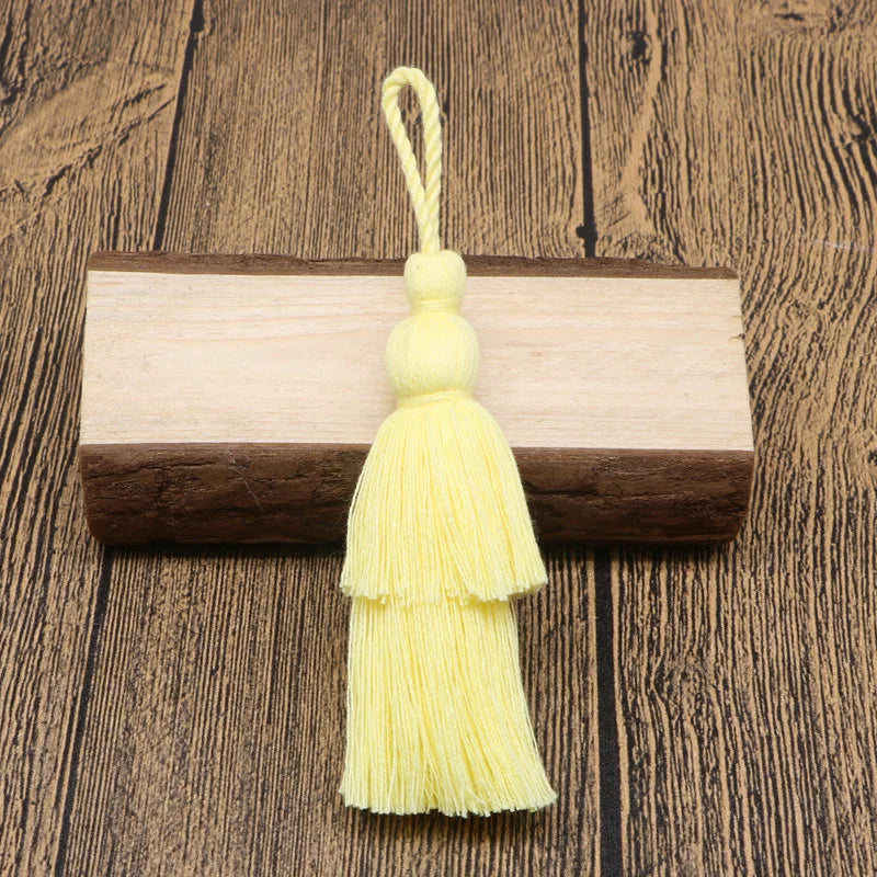 12cm Cotton Tassel Double Layer Fringe Hanging Tassel