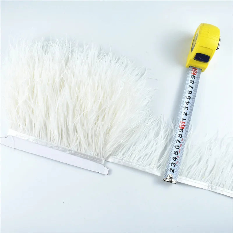 Ostrich Feathers Trims Width 8-10cm Ribbon