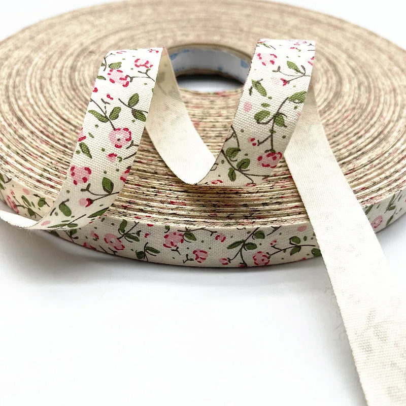 15mm Butterfly/Flower 100% Cotton Ribbon Handmade Design Printed Ribbons