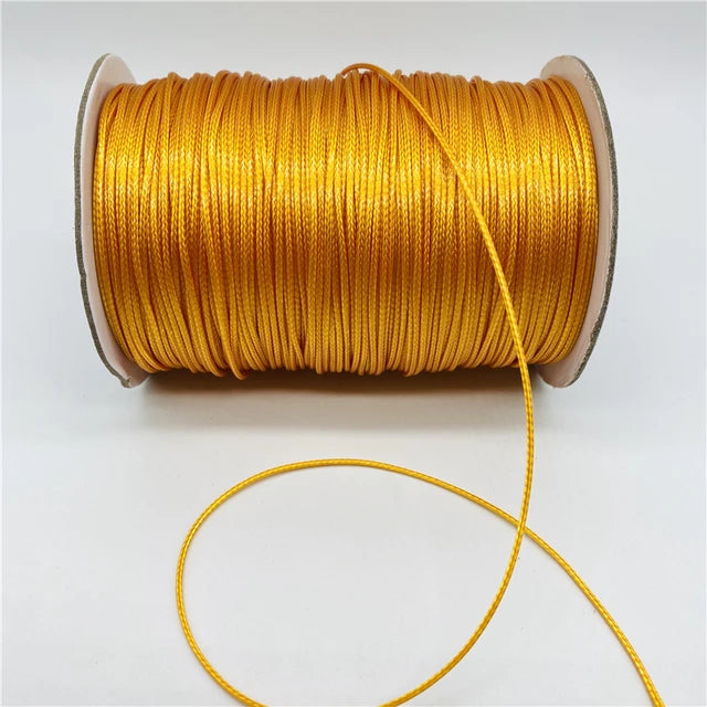 Waxed Cotton Cord Rope 0.5mm 0.8mm 1mm 1.5mm 2mm