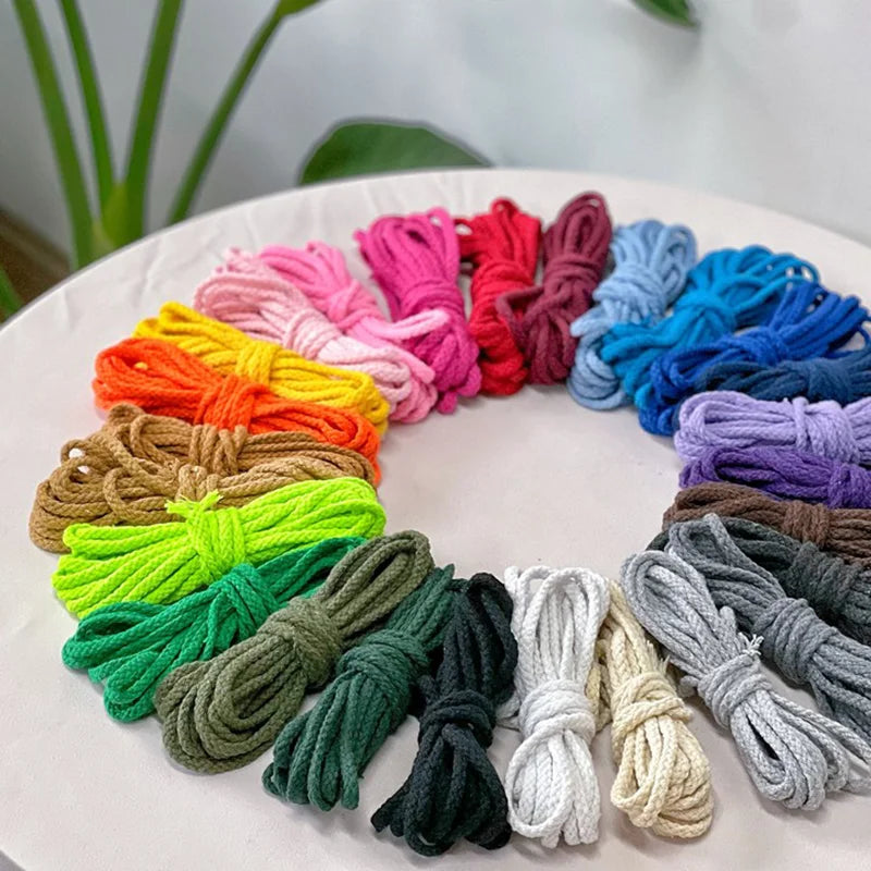 5mm Macaroni Eight Strand Cotton Thread Braided HandiCrafts