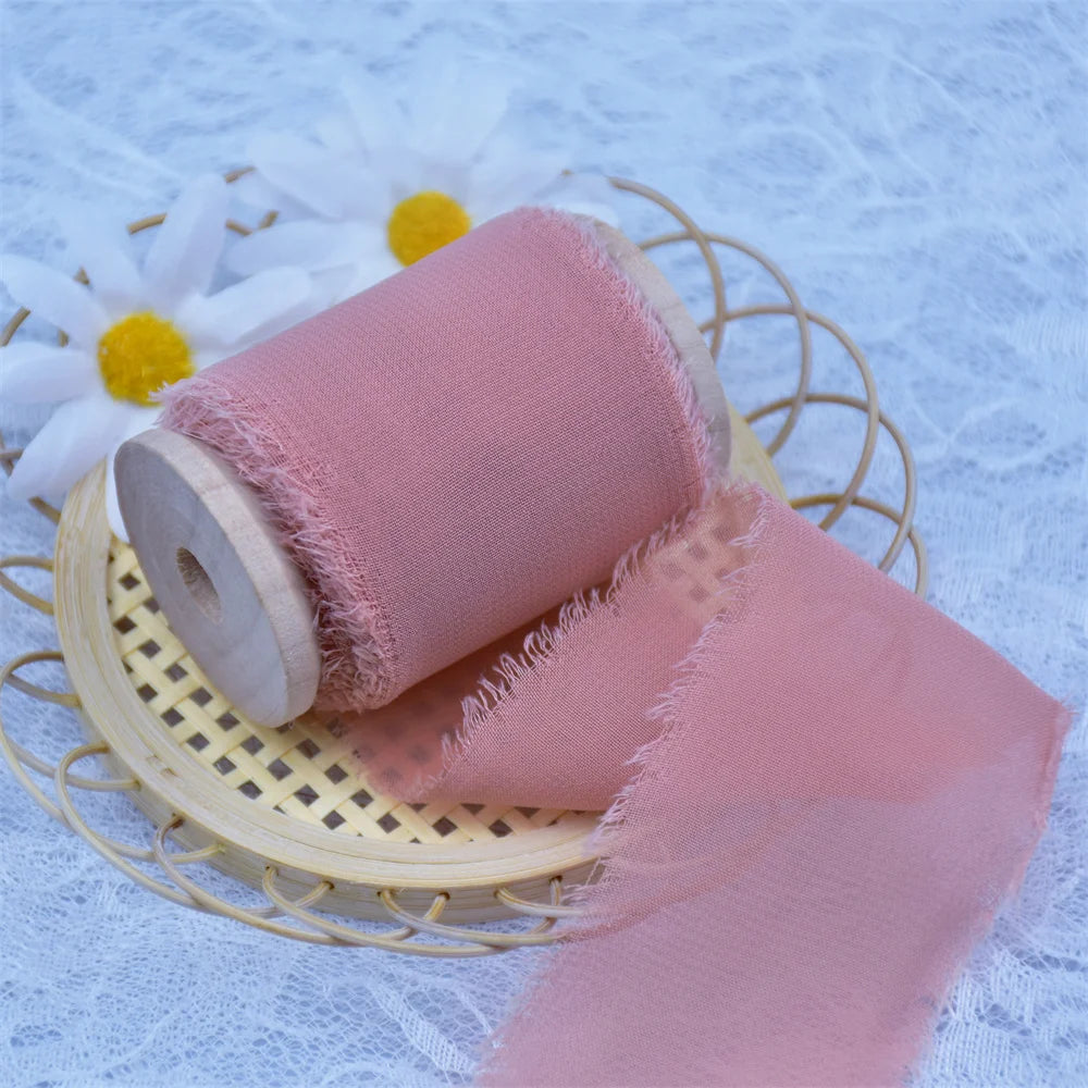 Handmade Silk Chiffon ribbons