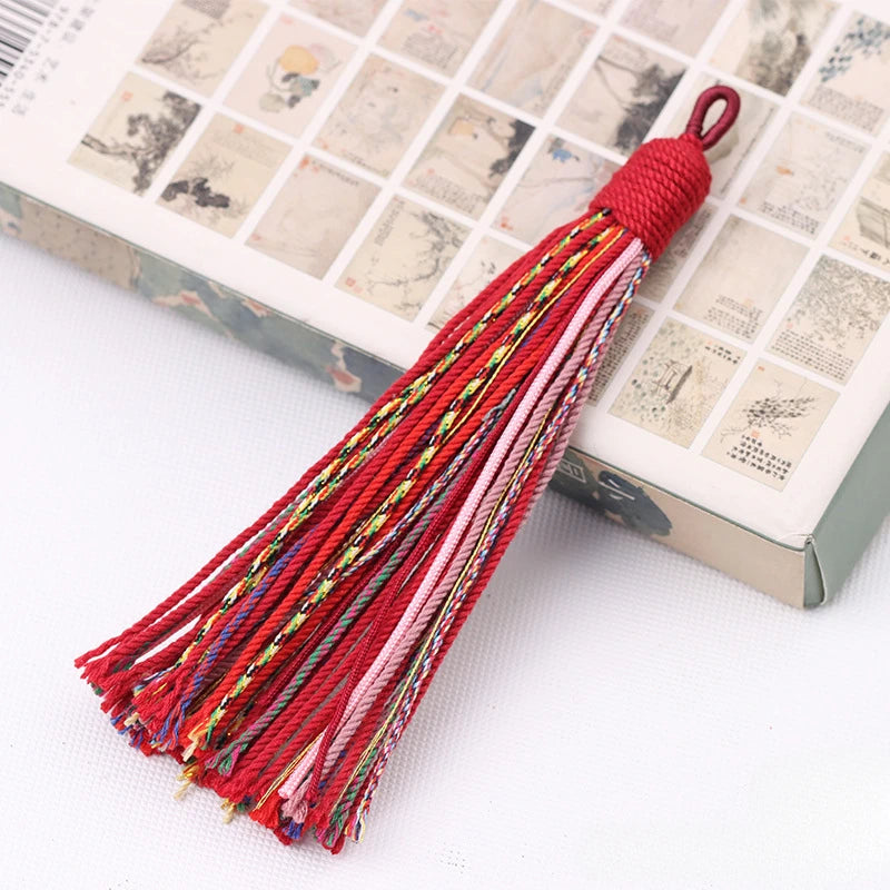 Beautiful Colorful Tassels 12cm Handmade Thick Cord