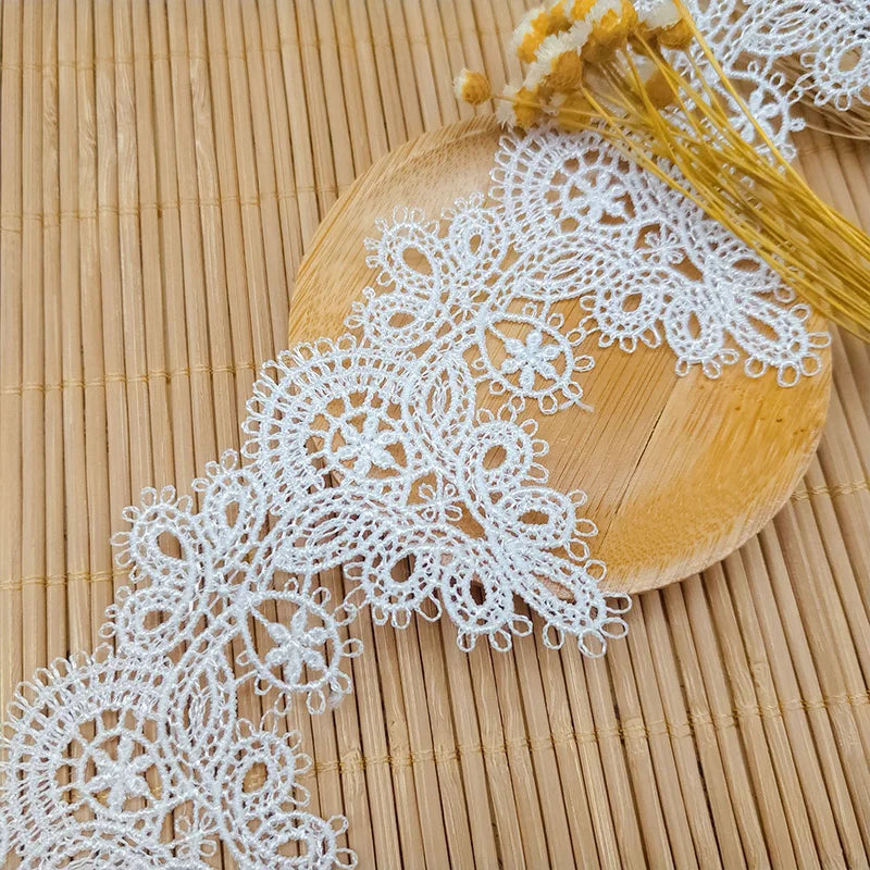 6.3cm Water Soluble Embroidery Lace Trims