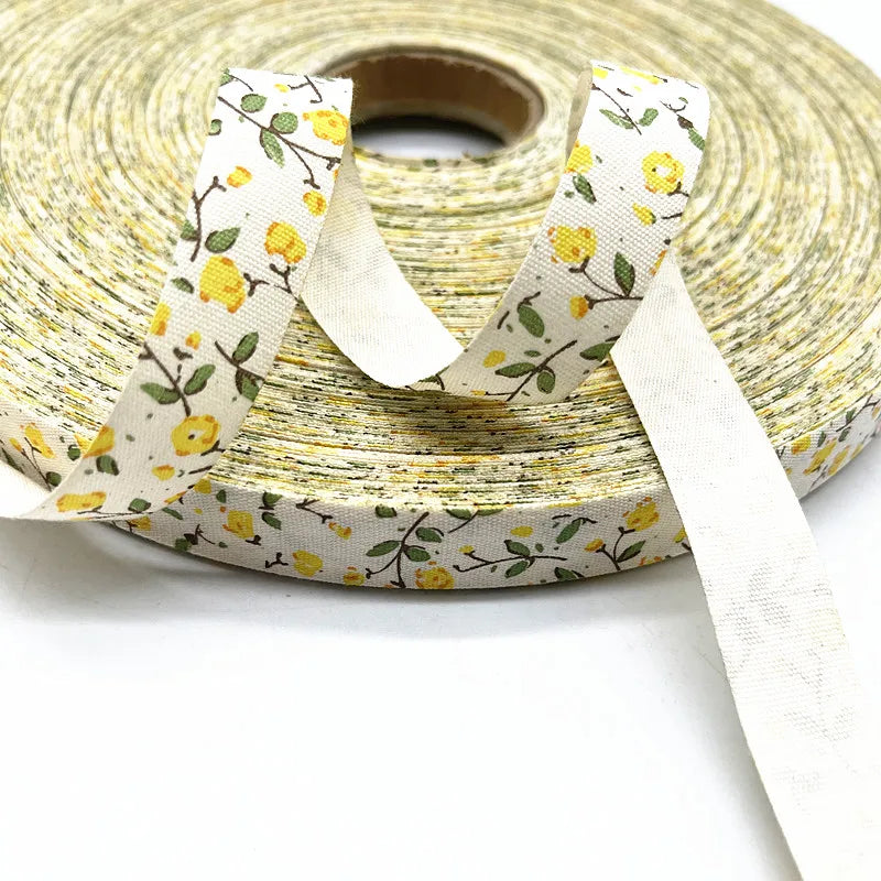 15mm Butterfly/Flower 100% Cotton Ribbon Handmade Design Printed Ribbons