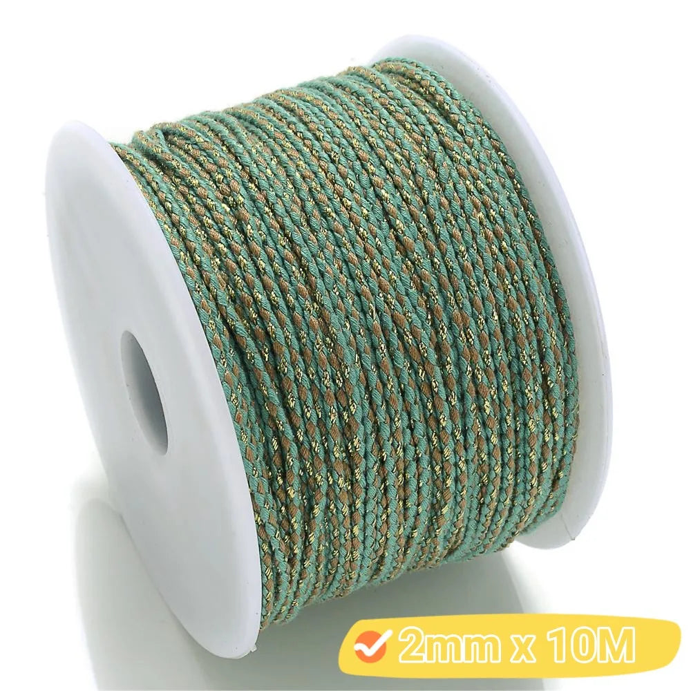 2mm Natural Cotton Rope Colorful Cord