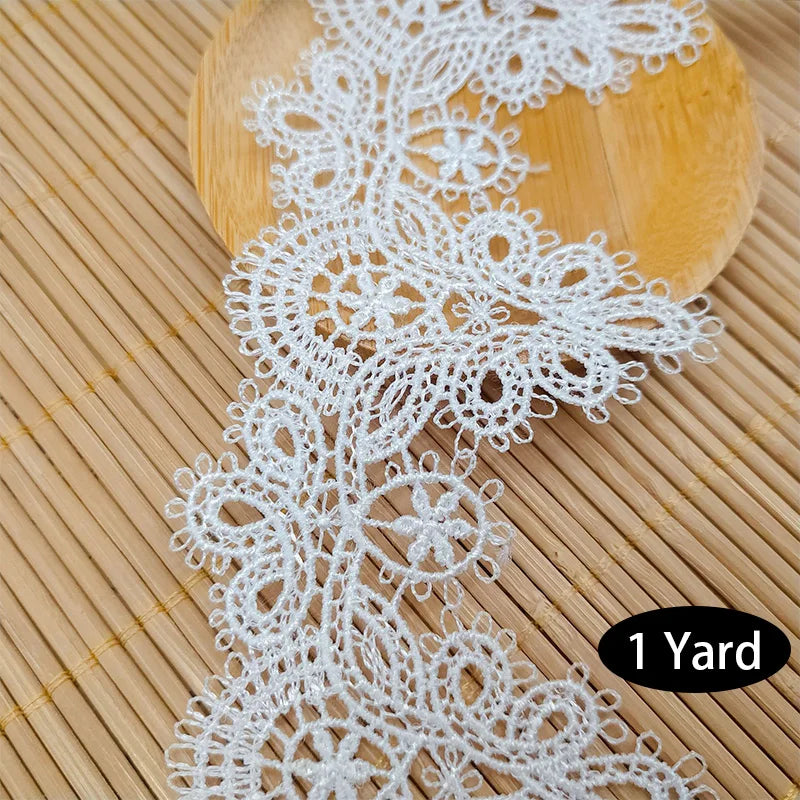 6.3cm Water Soluble Embroidery Lace Trims