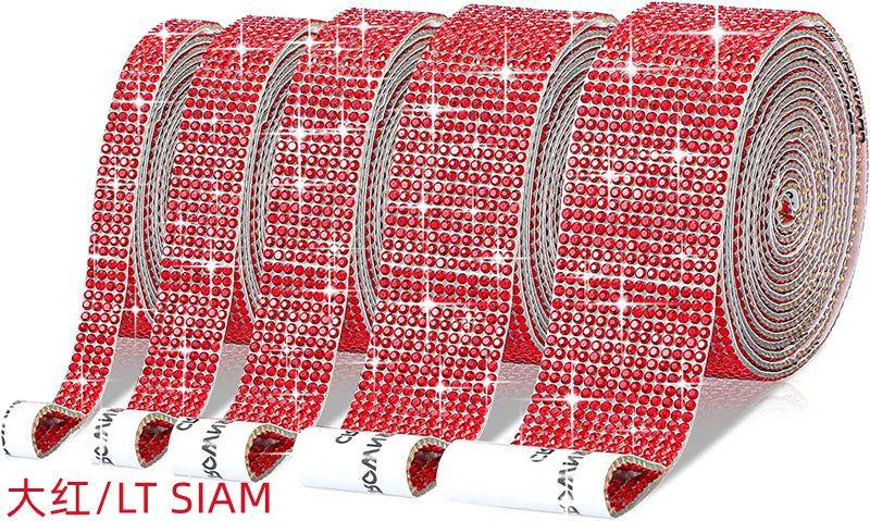 Self Adhesive Crystal Rhinestone Sticker Diamond Ribbon